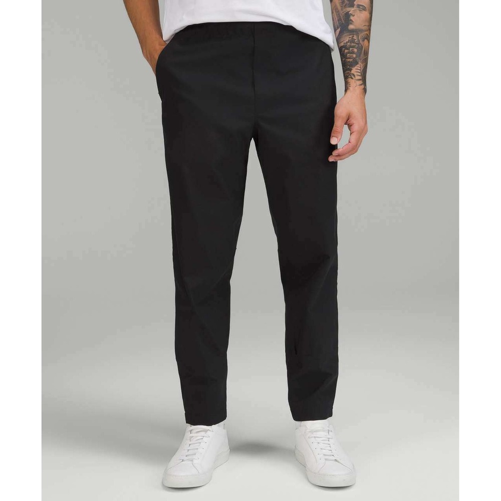 Lululemon Venture Trouser Twill Fabric Mens Small Black Water Repellent Commuter